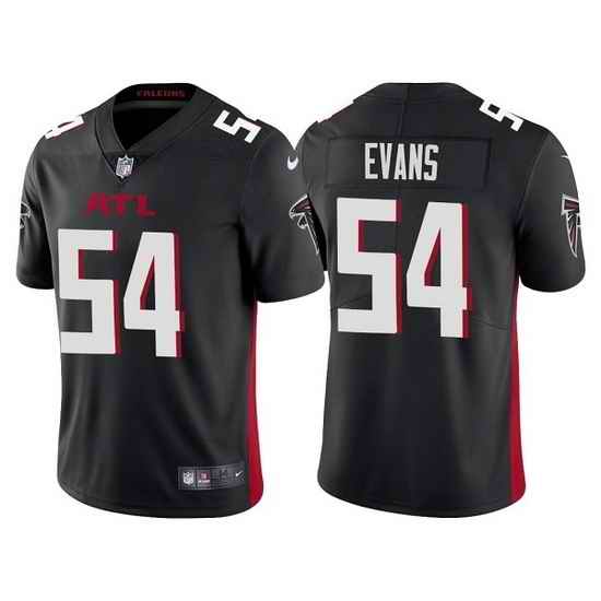 Men Atlanta Falcons #54 Rashaan Evans Black Vapor Untouchable Limited Stitched Jersey
