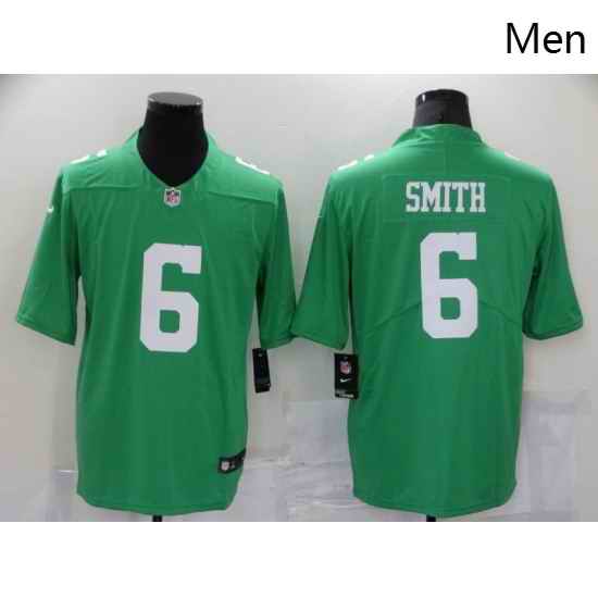 Men's Philadelphia Eagles #6 DeVonta Smith Midnight Green Draft First Round Pick Limited Jersey