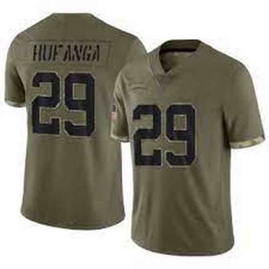 Men's San Francisco 49ers Nike #29 Talanoa Hufanga 2022 Salute To Service Jersey