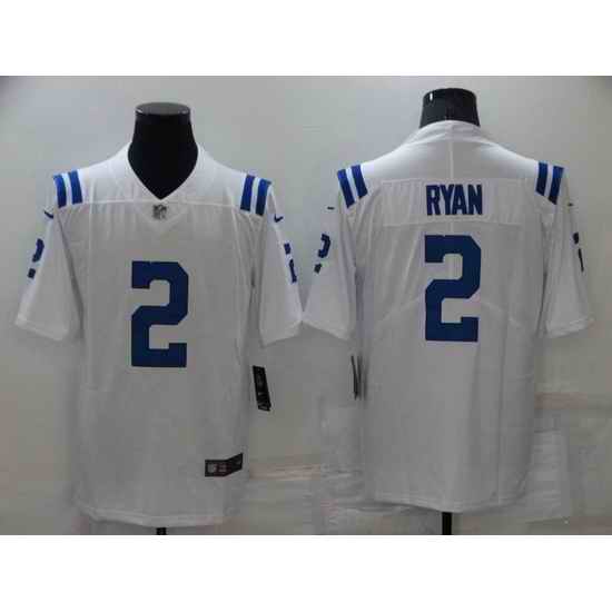 Men Indianapolis Colts #2 Matt Ryan White Vapor Untouchable Limited Stitched jersey