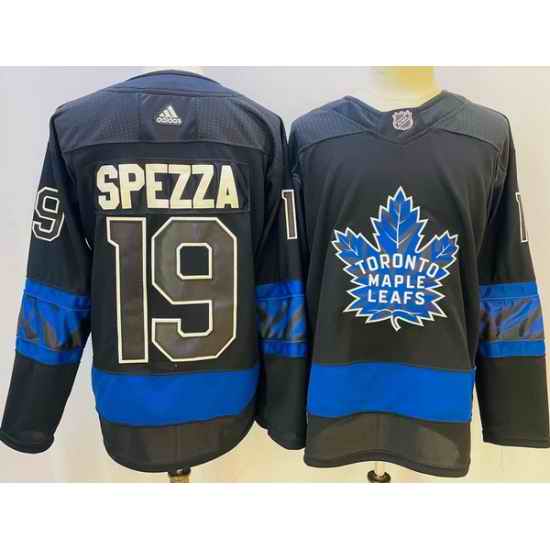 Men Toronto Maple Leafs Black #19 Jason Spezza Alternate Premier Breakaway Reversible Stitched jersey