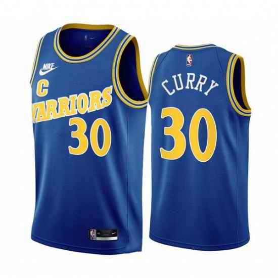 Men's Golden State Warriors #30 Stephen Curry 2022 #23 Classic Edition Royal Stitched Basketball Jersey