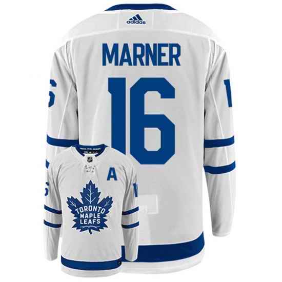 Men Toronto Maple Leafs #16 Mitchell Marner White Stitched Jersey