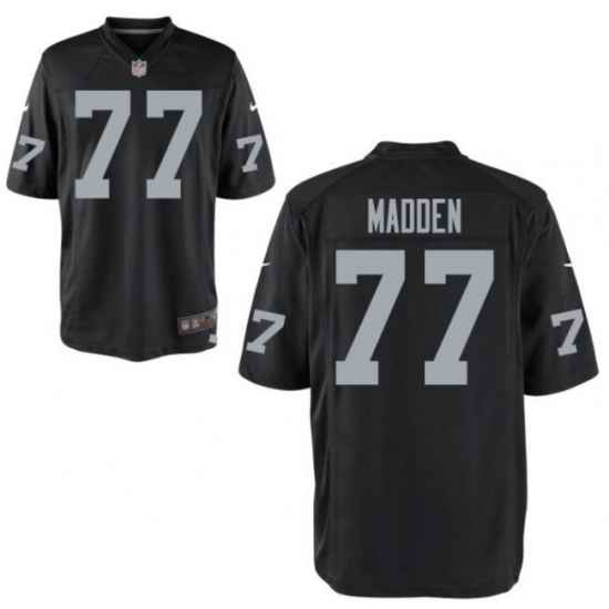 Men Las Vegas Raiders #77 John Madden Black Vapor Limited Jersey