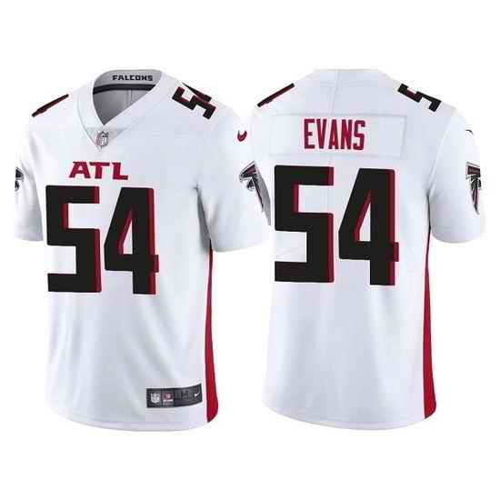 Men Atlanta Falcons #54 Rashaan Evans White Vapor Untouchable Limited Stitched Jersey