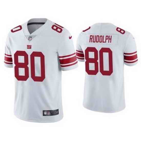 Men White New York Giants #80 Kyle Rudolph Vapor Untouchable Limited Stitched Jersey
