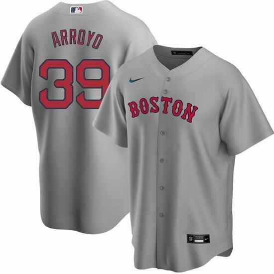 Men Boston Red Sox #39 Christian Arroyo Grey Cool Base Stitched Baseball Jerse