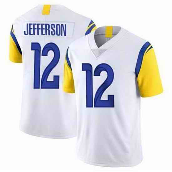 Youth Nike Los Angeles Rams #12 Van Jefferson White Vapor Untouchable Limited Jersey