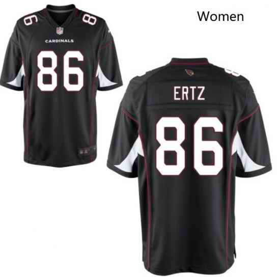 Women Arizona Cardinals Zach Ertz #89 Black Vapor Limited Jersey