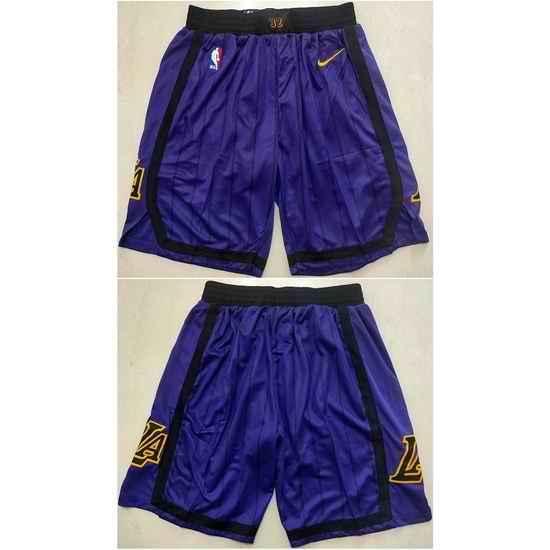 Los Angeles Lakers Basketball Shorts 034