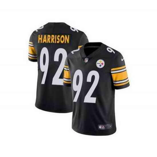 Youth Pittsburgh Steelers #92 James Harrison Black Vapor Untouchable Limited Stitched Jersey