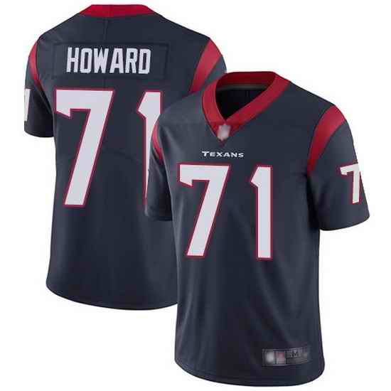 Youth Texans #71 Tytus Howard Blue Stitched Football Vapor Untouchable Limited Jersey