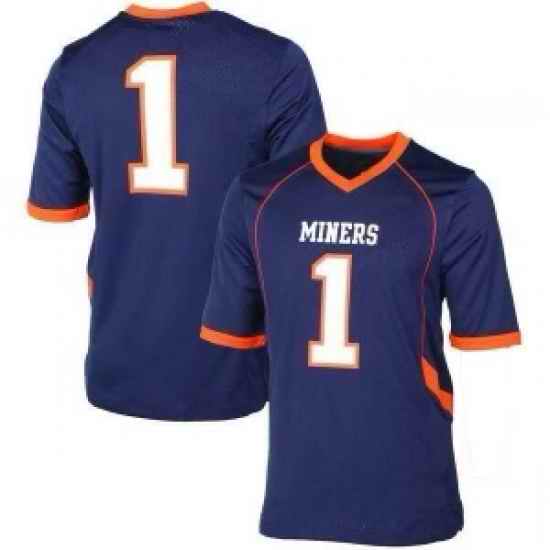 Miners #1 Navy Blue Jersey