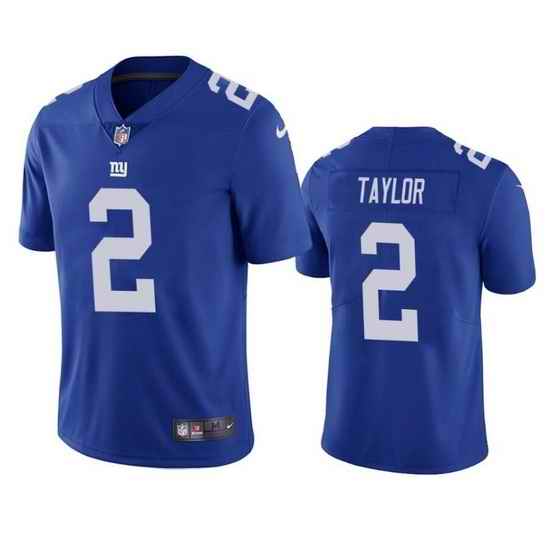 Men New York Giants #2 Tyrod Taylor Royal Vapor Untouchable Limited Stitched Jersey
