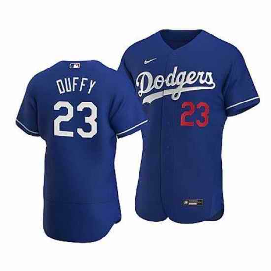 Men Los Angeles Dodgers Danny Duffy #23 Blue Flex Base Stitched MLB Jersey