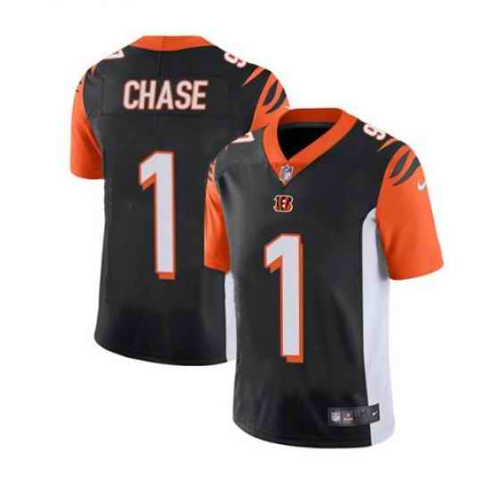 Men Cincinnati Bengals #1 Ja 27Marr Chase Black Vapor Untouchable Limited Stitched Jersey