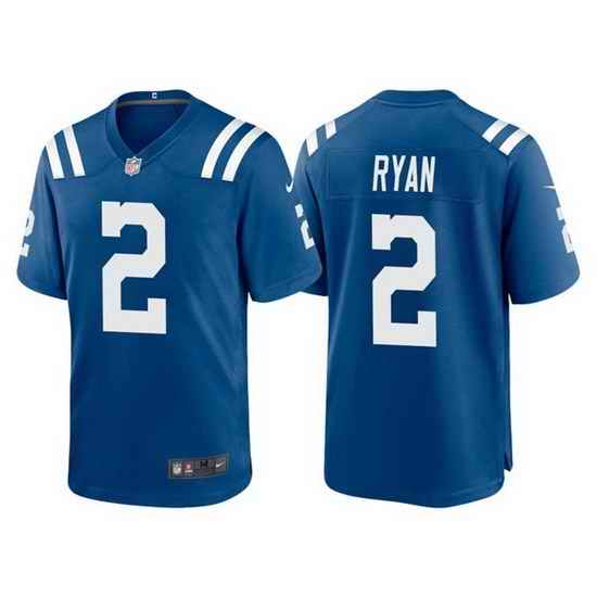 Men Indianapolis Colts #2 Matt Ryan Blue Vapor Untouchable Limited Stitched Football jersey