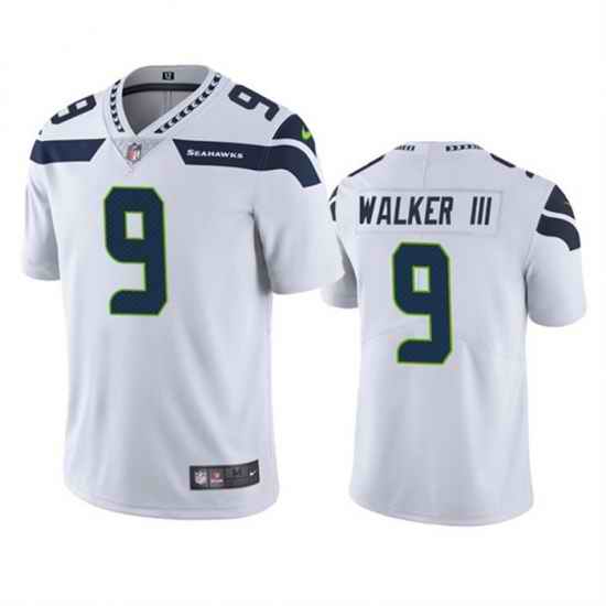 Men Seattle Seahawks #9 Kenneth Walker III White Vapor Untouchable Limited Stitched Jersey