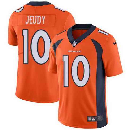 Youth Nike Broncos #10 Jerry Jeudy Navy Orange Alternate Stitched NFL Vapor Untouchable Limited Jersey