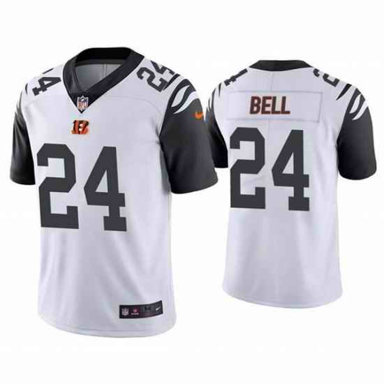 Men Cincinnati Bengals #24 Vonn Bell White Vapor Untouchable Limited Stitched Jersey