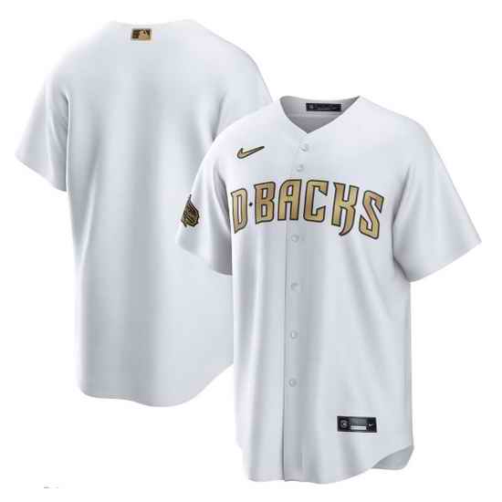Men Arizona Diamondbacks Blank 2022 All Star White Cool Base Stitched Baseball Jersey
