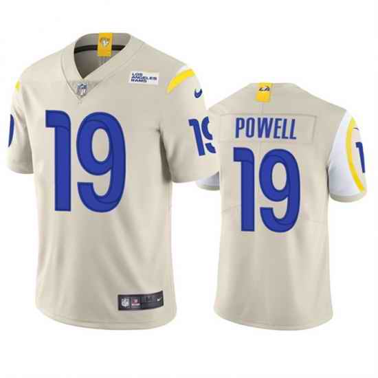 Men Los Angeles Rams #19 Brandon Powell Cream Vapor Untouchable Limited Stitched Football Jersey