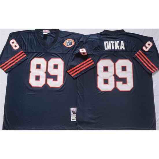 Men Chicago Bears #89 DITKA Navy Limited NFL Jersey