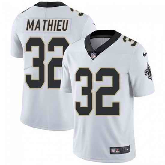 Men New Orleans Saints #32 Tyrann Mathieu White Vapor Limited Stitched Jersey