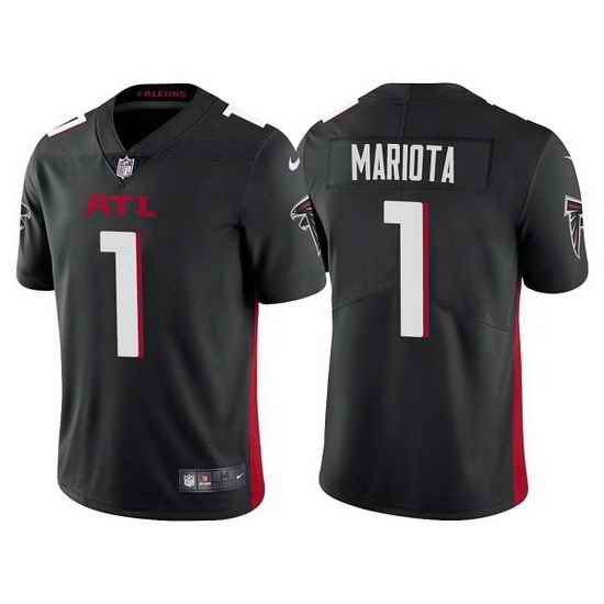 Men Atlanta Falcons #1 Marcus Mariota Black Vapor Untouchable Limited Stitched jersey