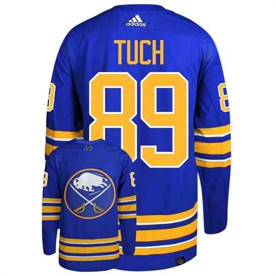 Men Buffalo Sabres #89 Alex Tuch Royal Stitched Jersey