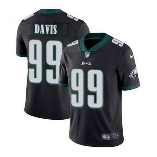 Nike Eagles #99 Jordan Davis Black 2022 NFL Draft Vapor Untouchable Limited Jerse