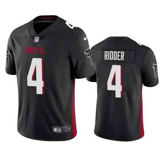 Men Atlanta Falcons #4 Desmond Ridder Black Vapor Untouchable Limited Stitched Jersey