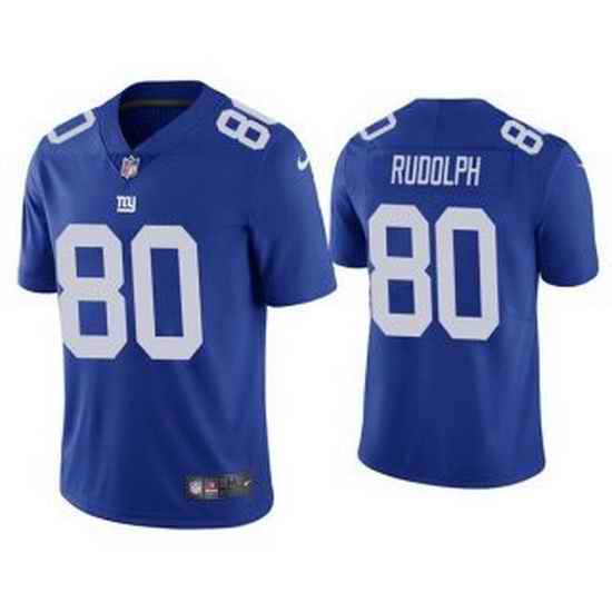 Men Blue New York Giants #80 Kyle Rudolph Vapor Untouchable Limited Stitched Jersey