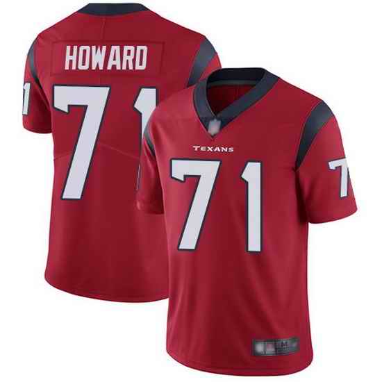 Youth Texans #71 Tytus Howard Red Stitched Football Vapor Untouchable Limited Jersey