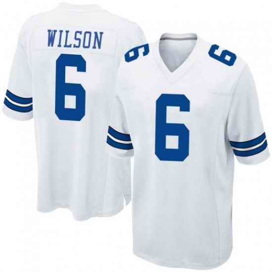 Men Dallas Cowboys #6 Donavan Wilson White  Stitched Vapor Untouchable Limited Jersey