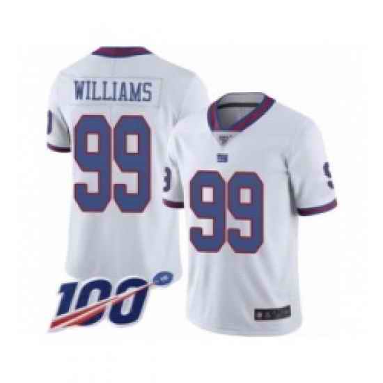 Men Nike New York Giants #99 Leonard Williams Rush Stitched NFL Jersey