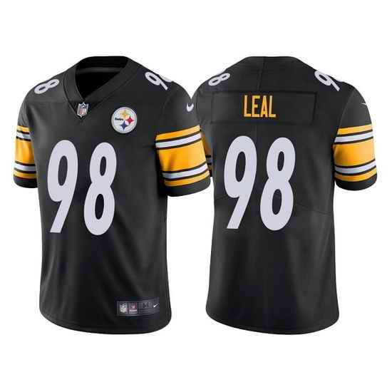 Men Pittsburgh Steelers #98 DeMarvin Leal Black Vapor Untouchable Limited Stitched Jersey