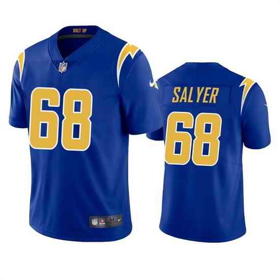 Men Los Angeles Chargers #68 Jamaree Salyer Royal Vapor Untouchable Limited Stitched Jersey