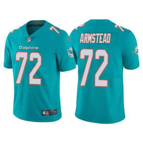Men Miami Dolphins #72 Terron Armstead Aqua Vapor Untouchable Limited Stitched Football jersey