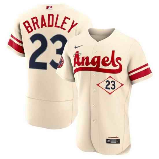 Men Los Angeles Angels #23 Archie Bradley 2022 Cream City Connect Flex Base Stitched Jersey
