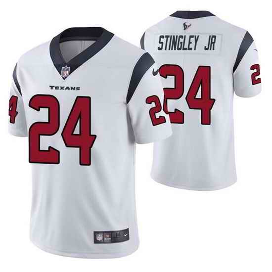 Men Houston Texans #24 Derek Stingley Jr White Vapor Untouchable Limited Stitched jersey