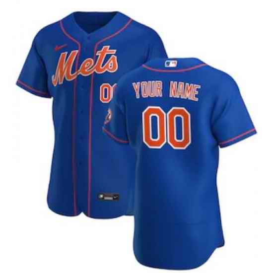 Men Women Youth Toddler New York Mets Blue Custom Nike MLB Flex Base Jersey