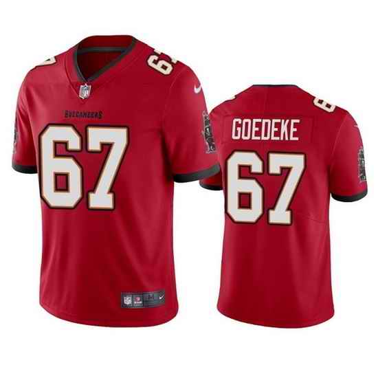 Men Tampa Bay Buccaneers #67 Luke Goedeke Red Vapor Untouchable Limited Stitched Jersey