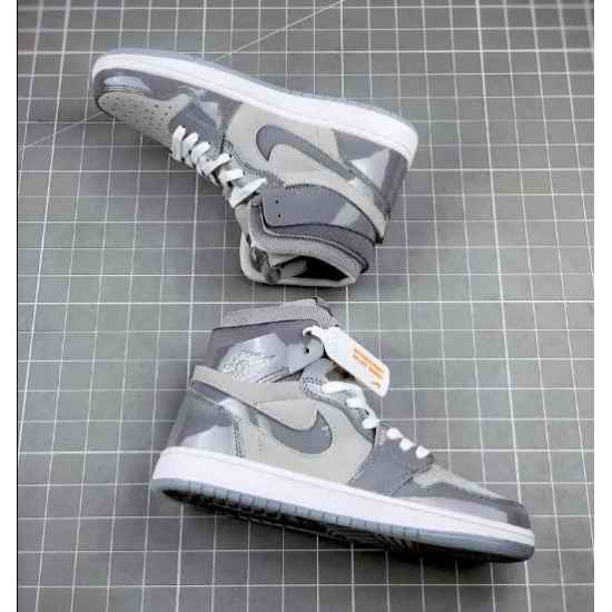 Jordan #1 Gray Men Shoes 58693