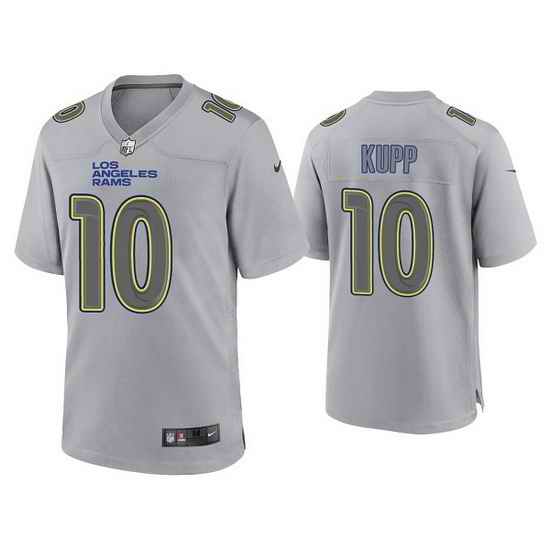 Men Los Angeles Rams #10 Cooper Kupp Grey Atmosphere Fashion Stitched Game Jersey