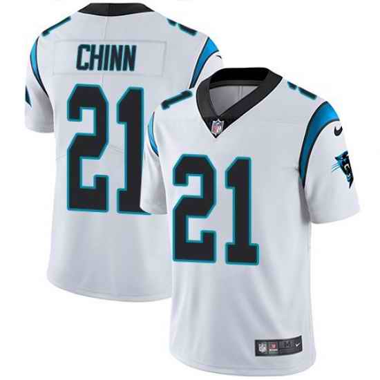 Youth Nike Carolina Panthers #21 Jeremy Chinn White Stitched NFL Vapor Untouchable Limited Jersey