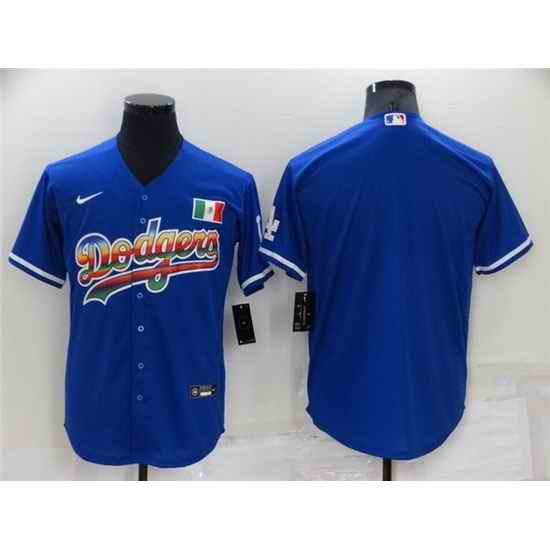 Men Los Angeles Dodgers Blank Royal Stitched Baseball Jerseys