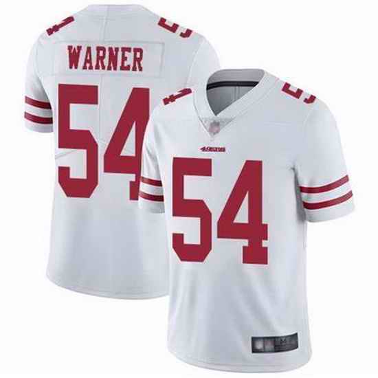 Youth Nike San Francisco 49ers Fred Warner #54 White Vapor Untouchable Limited NFL Jersey