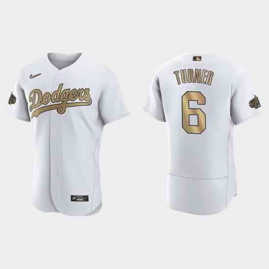 Men Trea Turner Los Angeles Dodgers 2022 Mlb All Star Game Authentic White Jersey