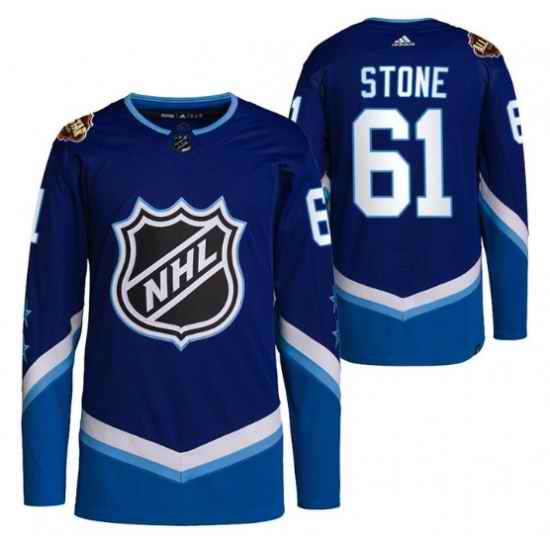 Men Vegas Golden Knights #61 Mark Stone 2022 All Star Blue Stitched Jersey